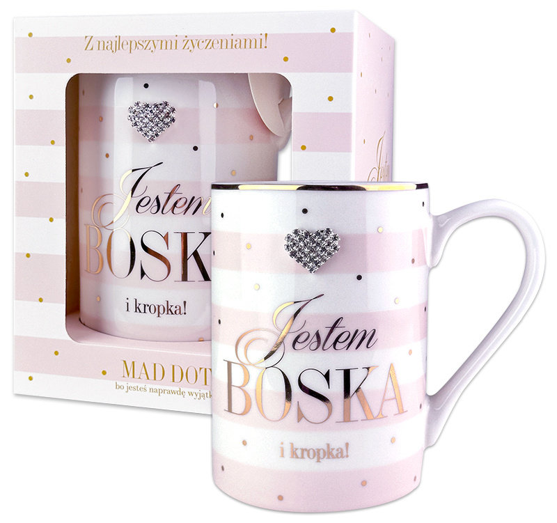 Kubek Jestem Boska I Kropka. Na Prezent
