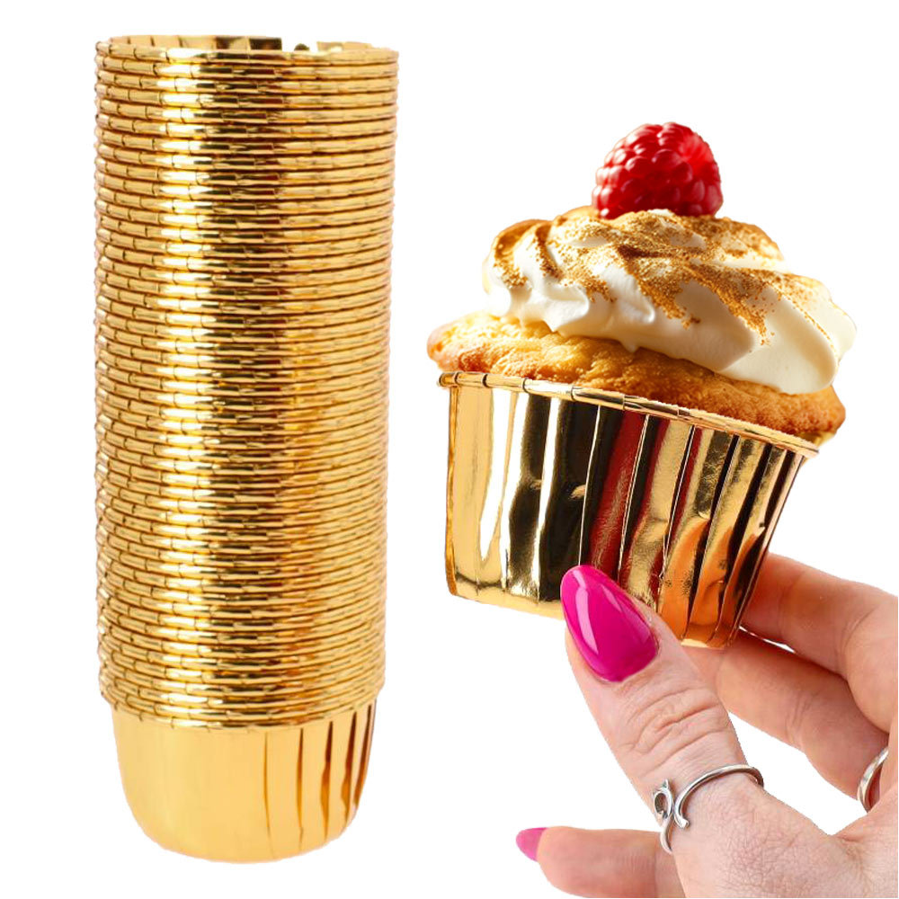 Foremki Do Muffinek Złoto 50szt