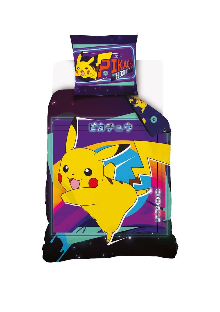 POŚCIEL bawełniana POKEMON 160x200 PIKACHU ORYGINALNA