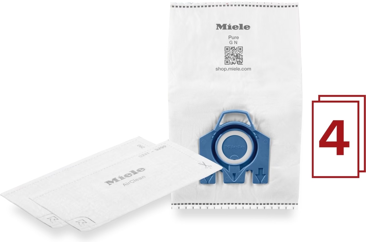 Miele HyClean Pure GN 4 szt. biały
