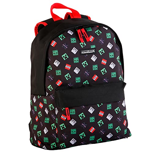 Minecraft Plecak szkolny TNT, Unisex dzieci, Wielobarwny, Duży, Wielobarwny