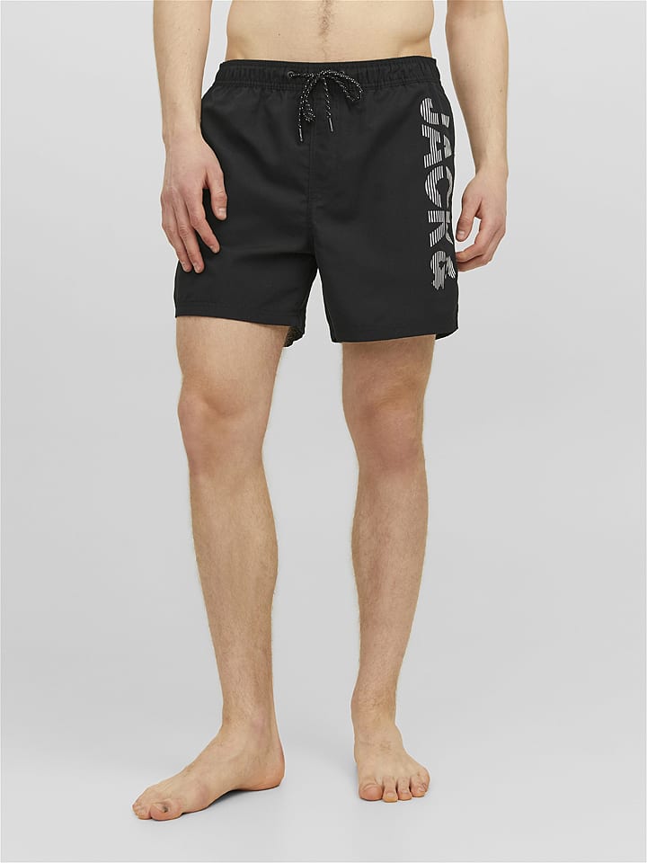 Jack & Jones Szorty kąpielowe w kolorze czarnym
