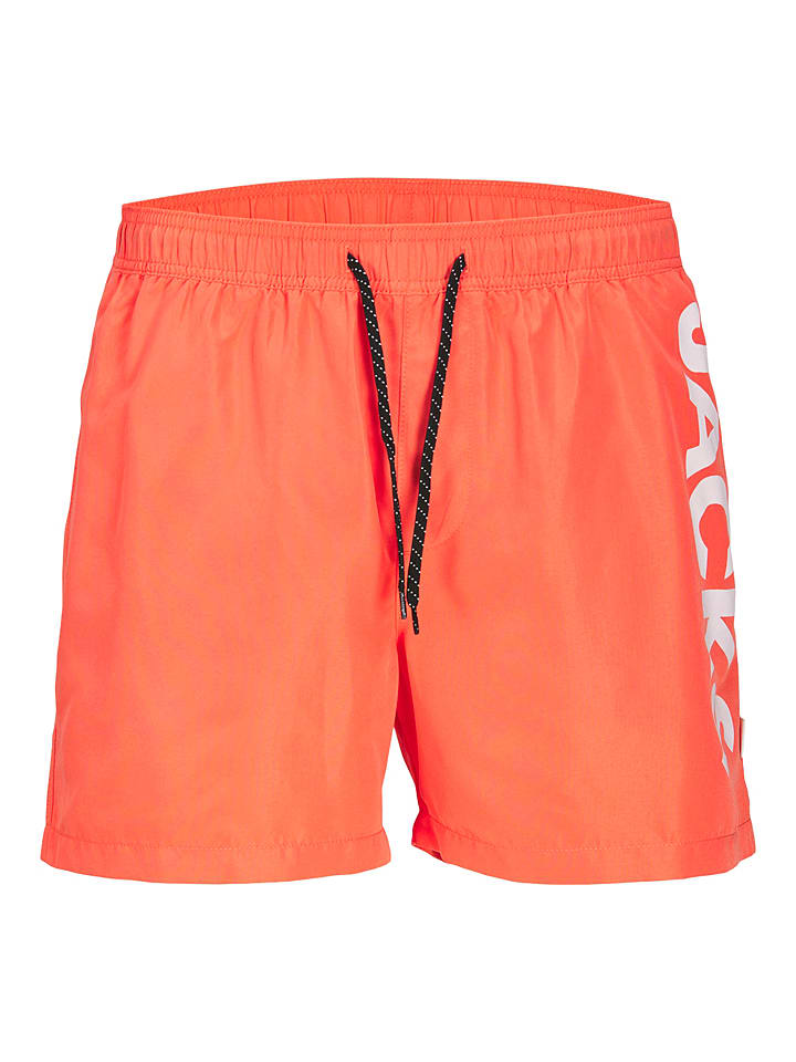 Jack & Jones Szorty kąpielowe w kolorze pomarańczowym