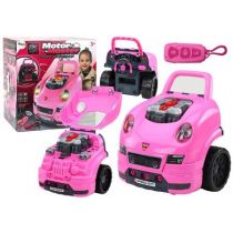 Zestaw majsterkowicza auto różowe Leantoys
