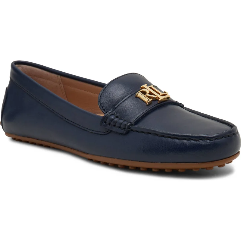 LAUREN RALPH LAUREN Skórzane mokasyny BARNSBURY-FLATS-DRIVER