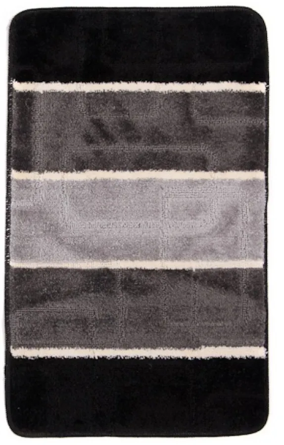 Stylowy czarny dywanik łazienkowy T9-E58