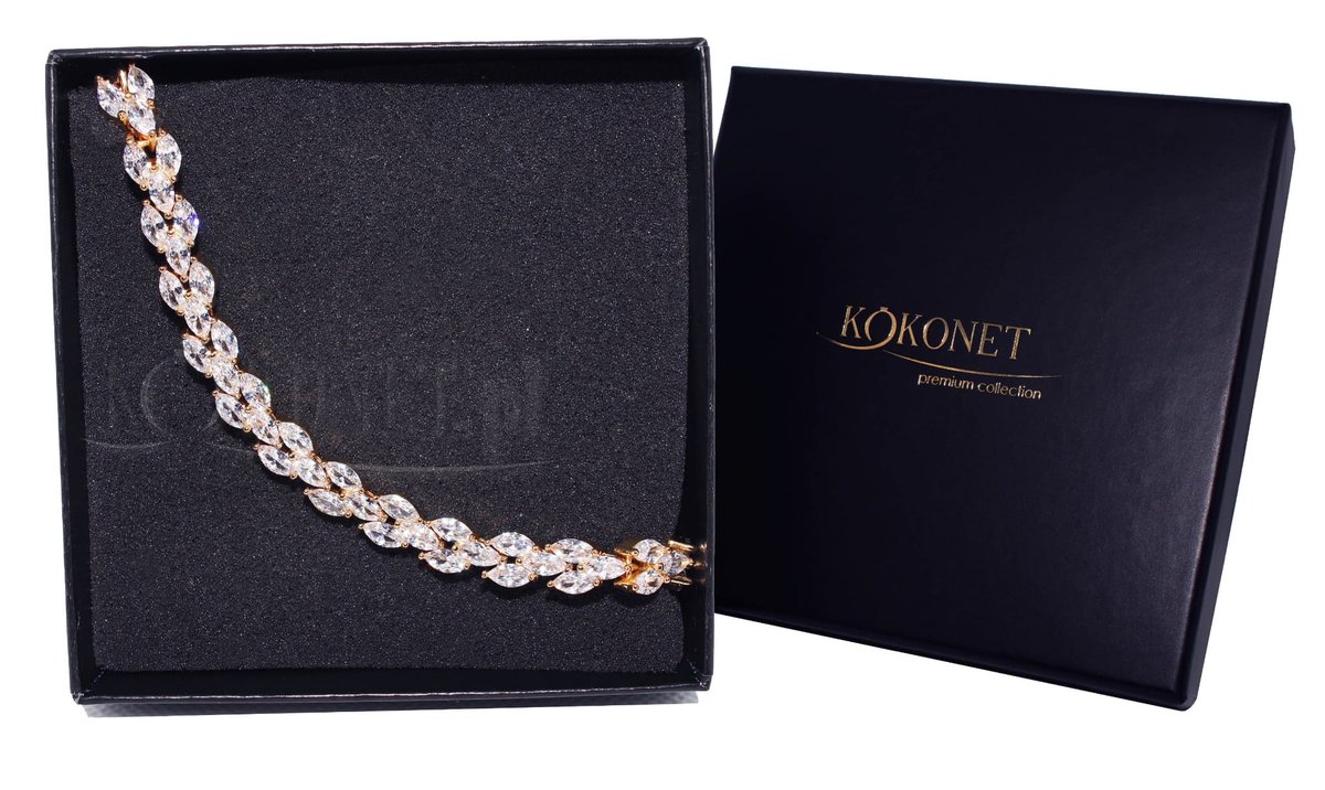 Bransoletka ślubna AFILADA gold