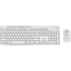 Logitech MK295 Silent Wireless Combo, hiszpański układ QWERTY – biały