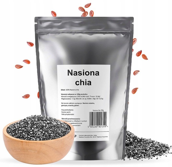NASIONA CHIA szałwia hiszpańska naturalna 200g