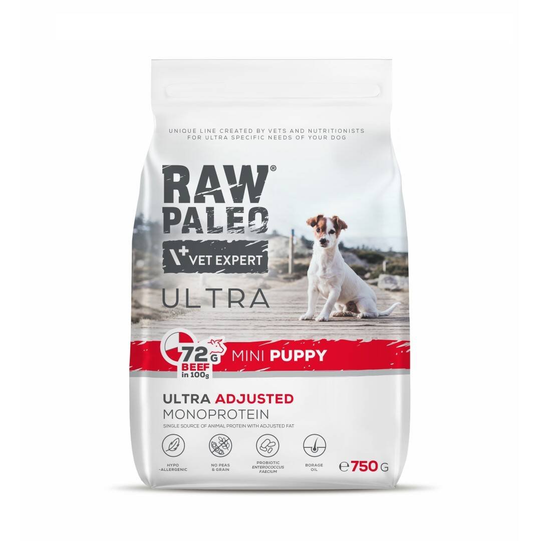 Raw Paleo Ultra Beef Mini Puppy 0,75 kg