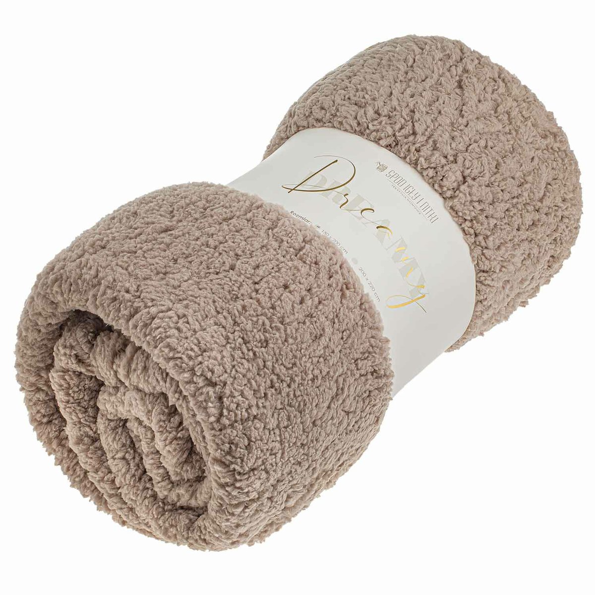 Narzuta/Koc 200x220 cm cm Dreamy brązowy Spod Igły i Nitki