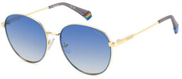Polaroid PLD 6215/S/X Gold Blue/Blue Shaded Polarized