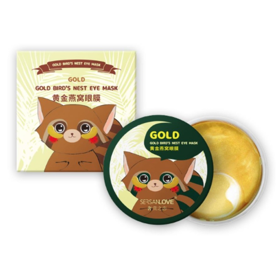 SERSANLOVE Eye Gel Mask Hydrożelowe Płatki Pod Oczy Gold Bird's Nest 60szt.