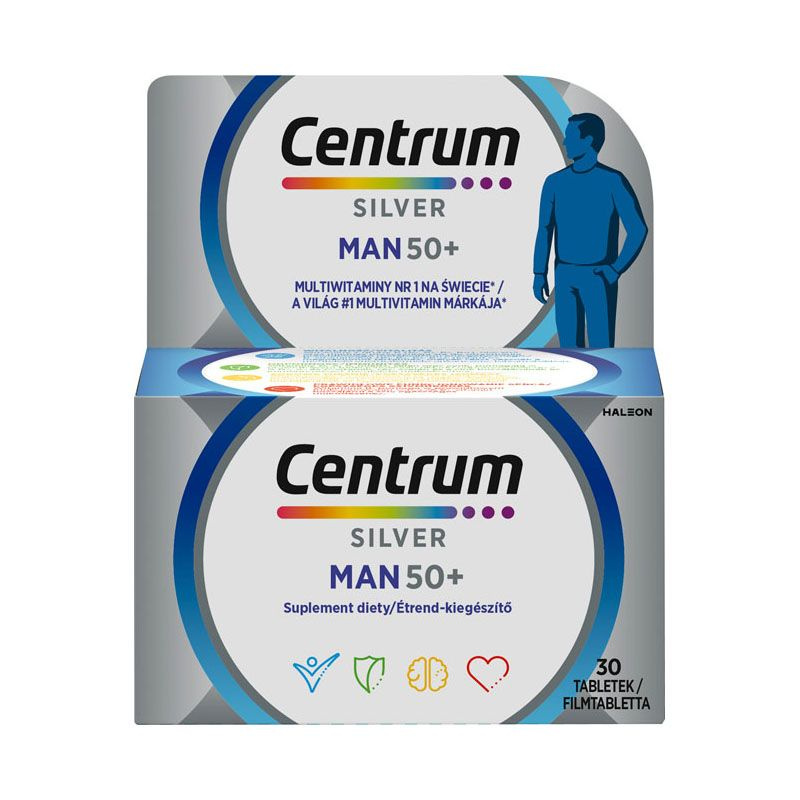 CENTRUM On 50+ Witaminy I Minerały Dla Mężczyzn 50+ Suplement Diety 30 Tabletek