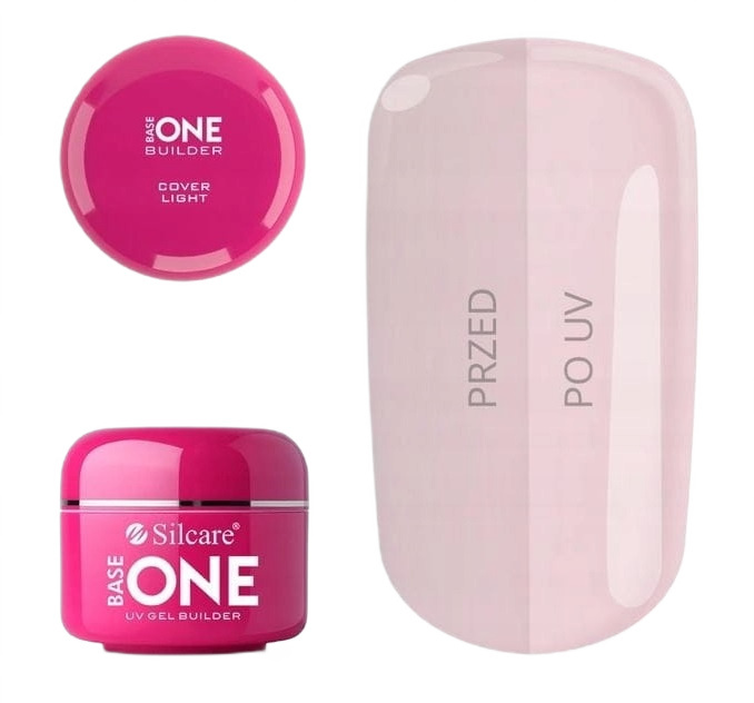 SILCARE Base One UV Gel Builder Żel Budujący Do Paznokci Cover Light 15g