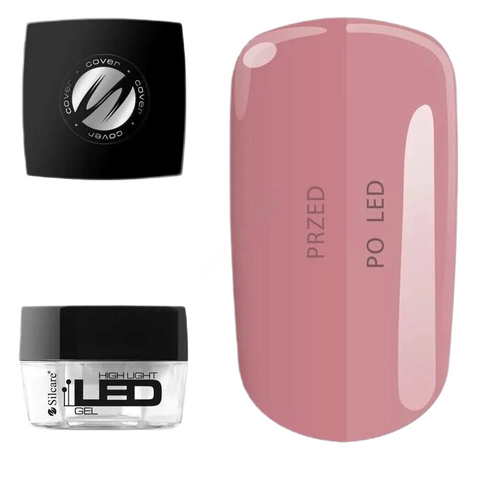 SILCARE Led Highlight Gel Żel Budujący Do Paznokci Cover Za Nokte 15g
