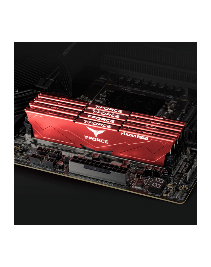 Pamięć DDR5 Team Group VULCAN 64GB (2x32GB) 5200MHz CL40 1,2V Red