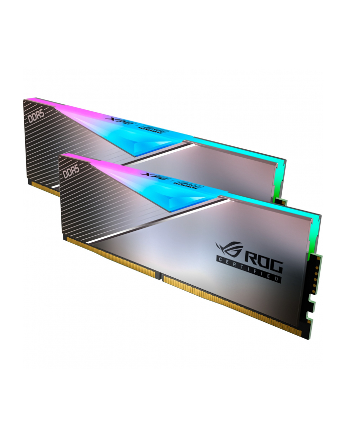 ADATA DDR5 - 32GB - 6600 - CL - 32 (2x 16 GB) dual kit, RAM (silver, AX5U6600C3216G-DCLARROG, Lancer RGB, INTEL XMP, ROG certified)