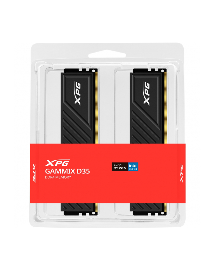 ADATA DDR4 - 32GB - 3600 - CL - 18 (2x 16 GB) dual kit, RAM (Kolor: CZARNY, AX4U360016G18I-DTBKD35, XPG Gammix D35, INTEL XMP)