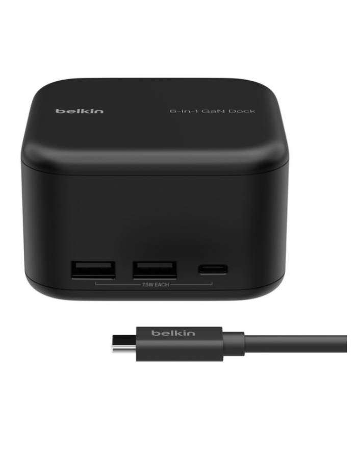 belkin Stacja Dokująca GaN 6w1 USB-A USB-C Eth HDMI PD