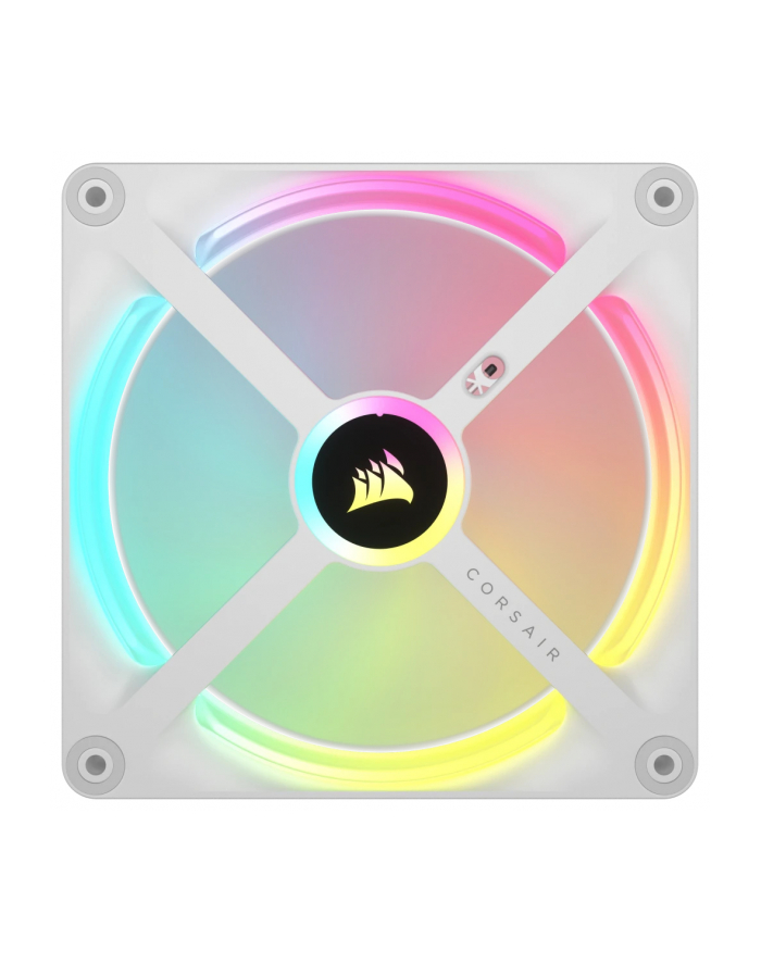 Corsair iCUE LINK QX140 RGB 140mm PWM Fan Case Fan (White, Starter Kit)