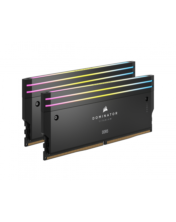 CORSAIR DOMINATOR TITANIUM RGB 48GB 2x24GB DDR5 7200MT/s DIMM Unbuffered 36-46-46-116 OC PMIC XMP 3.0 Black Heatspreader 1.4V