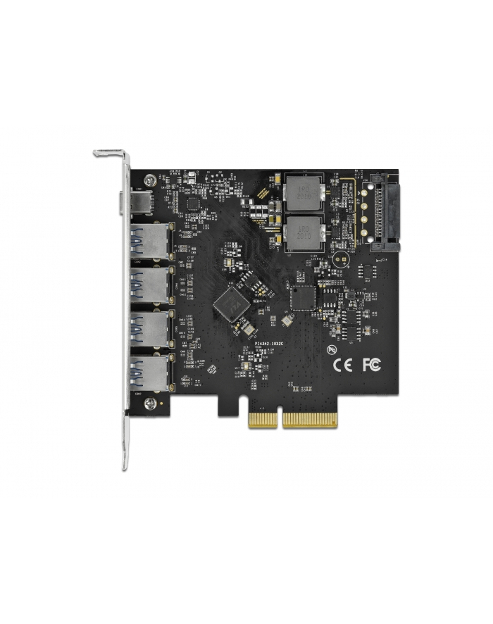 DeLOCK PCI Express x4 card for 1 x USB Type-C + 4 x USB Type-A, interface card