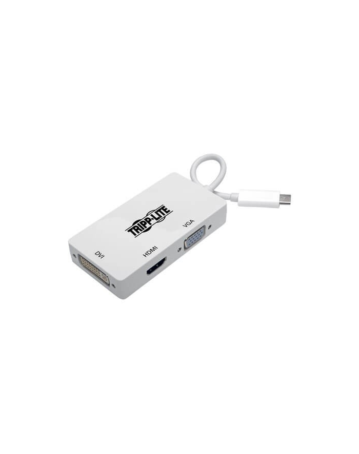 eaton Wieloportowy adapter USB-C (M/3xF) 4K HDMI, DVI, VGA, HDCP U444-06N-HDV4K  Biały