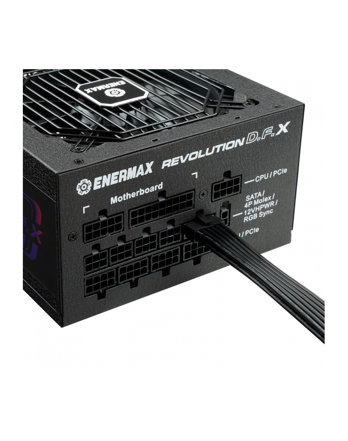 Enermax REVOLUTION DFX 1200W, PC power supply (Kolor: CZARNY, 2x 12VHPWR, 5x PCIe, cable management, 1200 watts)