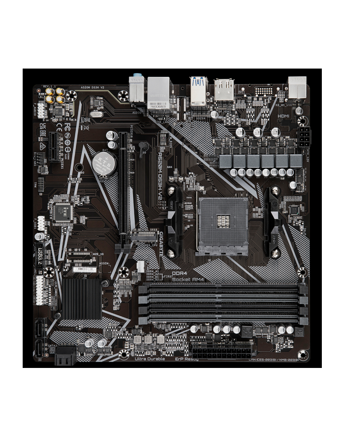 GIGABYTE A520M DS3H V2 AM4 DDR4 Micro ATX MB