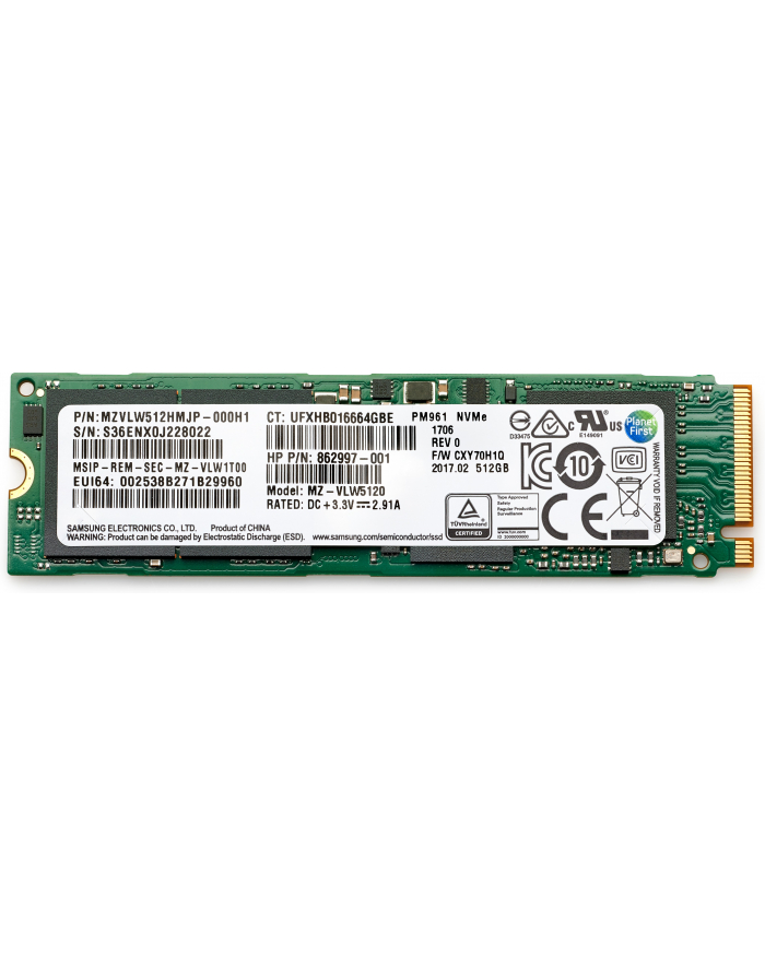 hp inc. HP 512GB PCIe NVME TLC SSD