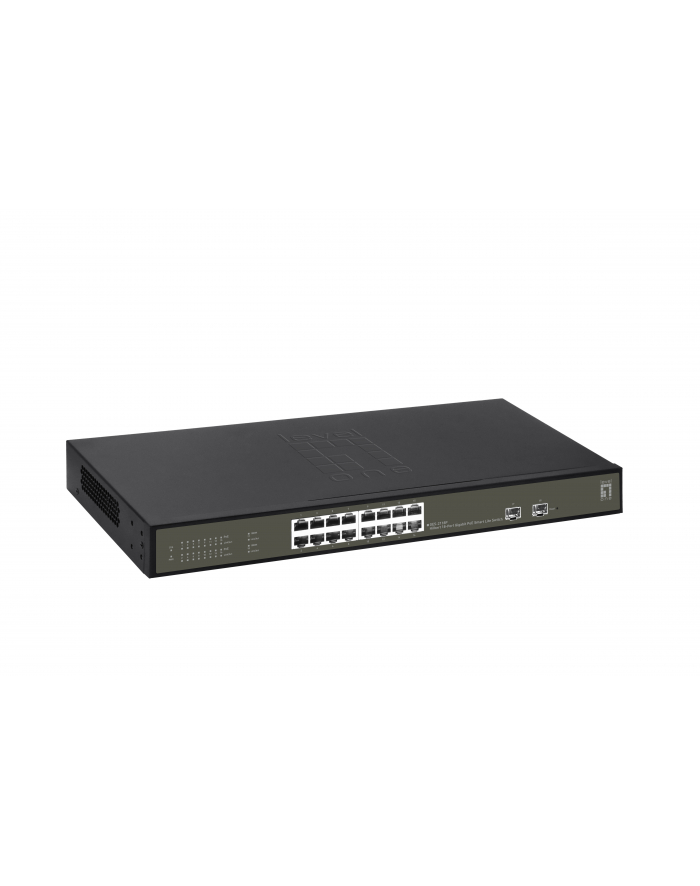 Levelone Ges 2118P Łącza Sieciowe Zarządzany L2 Gigabit Ethernet (10 100 1000) Obsługa Poe Czarny (GES2118P)