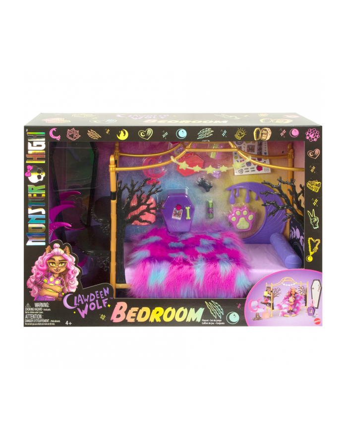 Mattel Monster High Clawdeen Wolf's Bedroom Backdrop