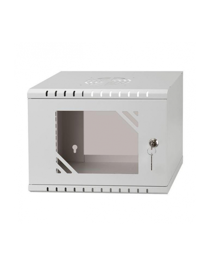 NETRACK ECO-Line wall cabinet 10inch 4U/300 mm - gray glass door