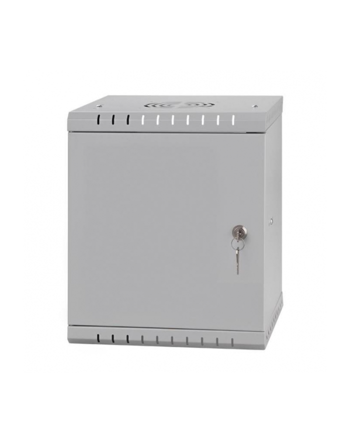 NETRACK ECO-Line wall cabinet 10inch 6U/300 mm - gray metal door