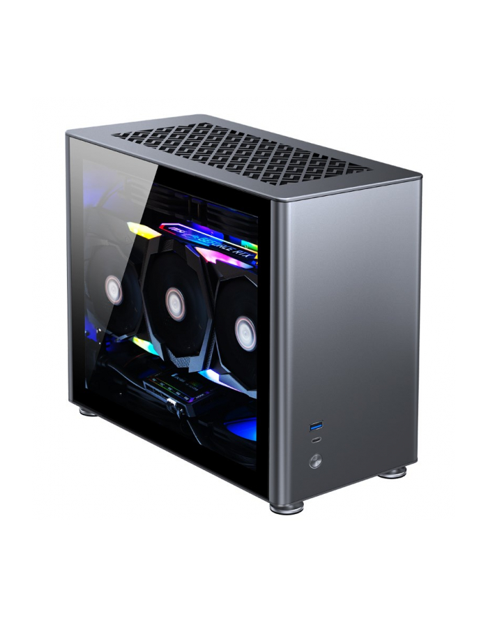 Futerał Jonsbo A4 Mini-ITX, szkło hartowane - szary
