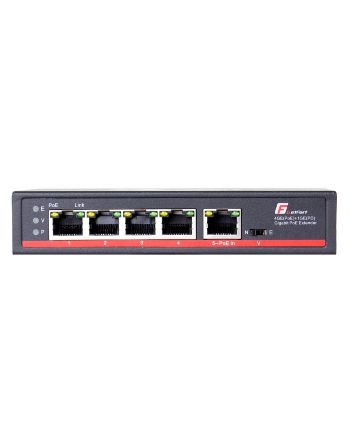SWITCH POE GETFORT 4GE + POE-IN 1GE 120W (HI-PoE)