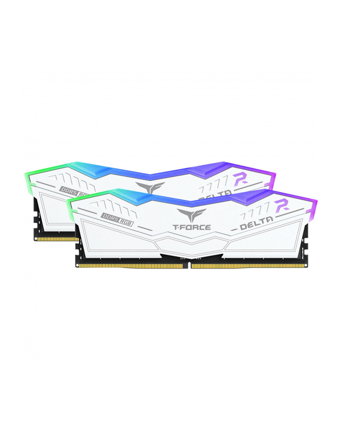 Team Group DDR5 - 48GB - 6400 - CL - 32 (2x 24 GB) dual kit, RAM (Kolor: BIAŁY, FF4D548G6400HC32ADC01, D-ELTA RGB, INTEL XMP, AMD EXPO)
