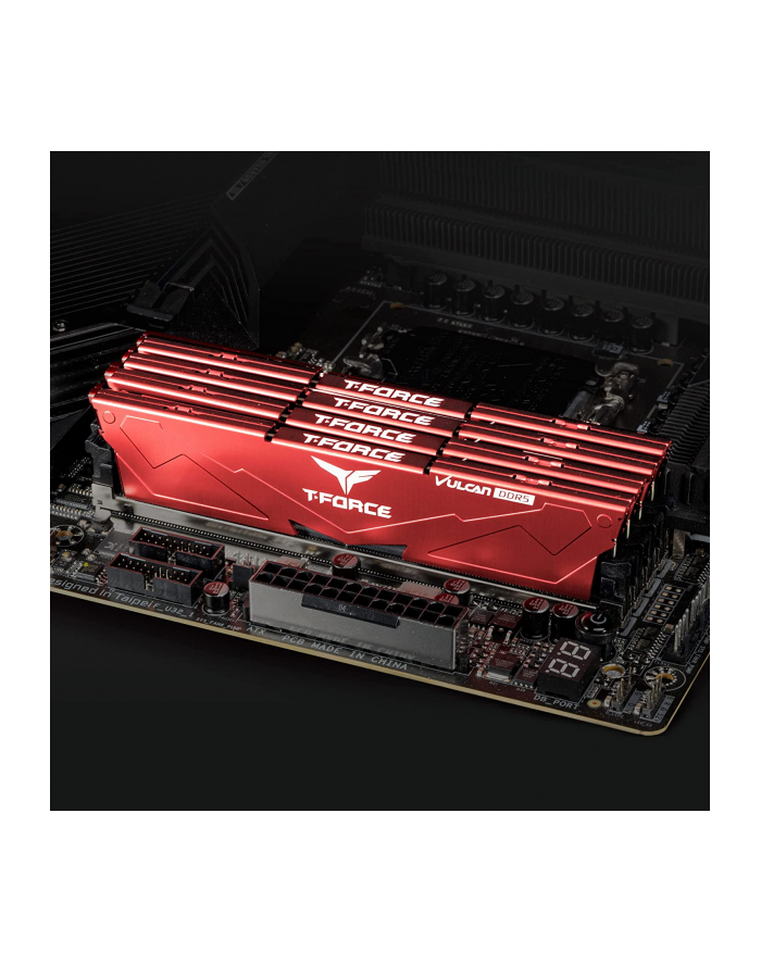 Team Group DDR5 32GB - 5600 - CL - 32 - Dual-Kit - DIMM - FLRD532G5600HC32DC01, VULCAN, XMP, red