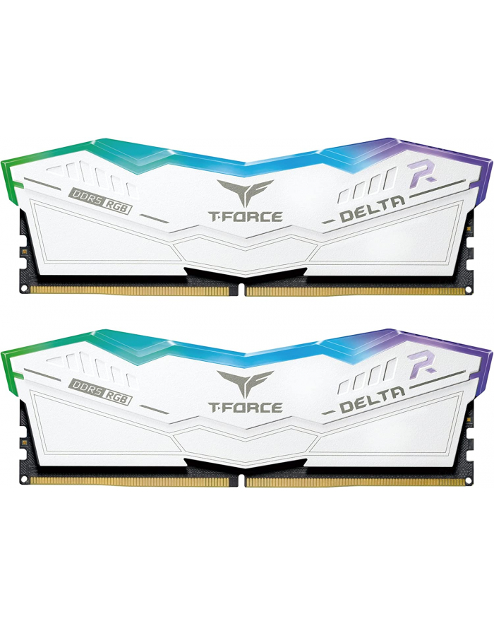 Team Group DDR5 32GB - 7800 - CL - 38 - Dual-Kit - DIMM - FF4D532G7800HC38DDC01, Delta RGB, XMP, Kolor: BIAŁY