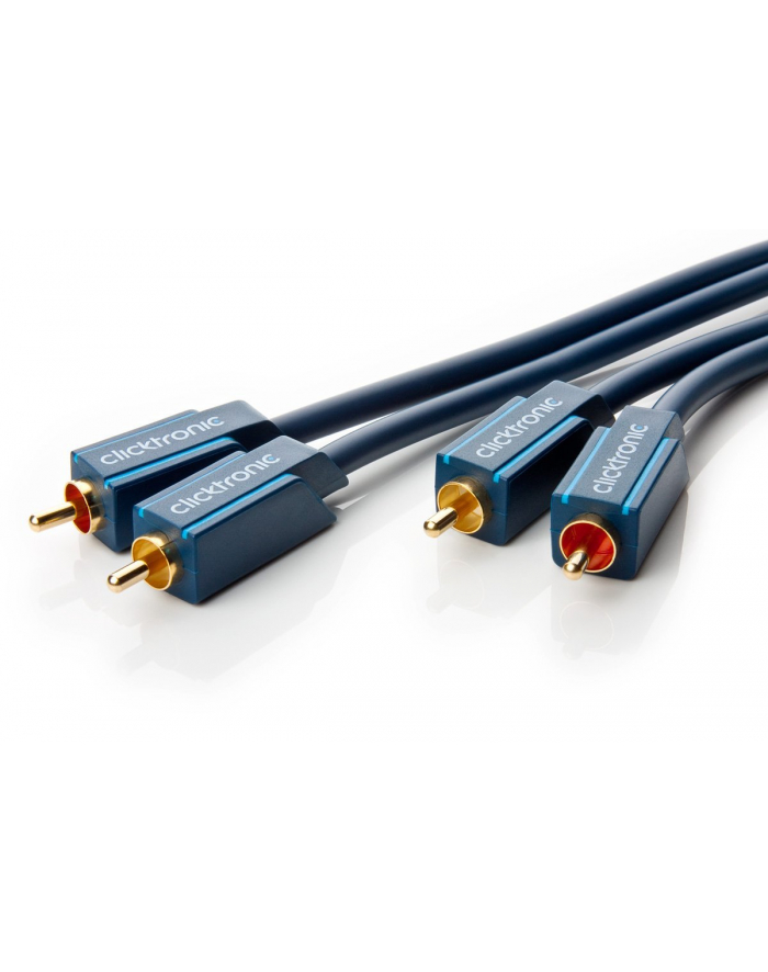 Clicktronic Stereo Audio cable 2x cinch 10m