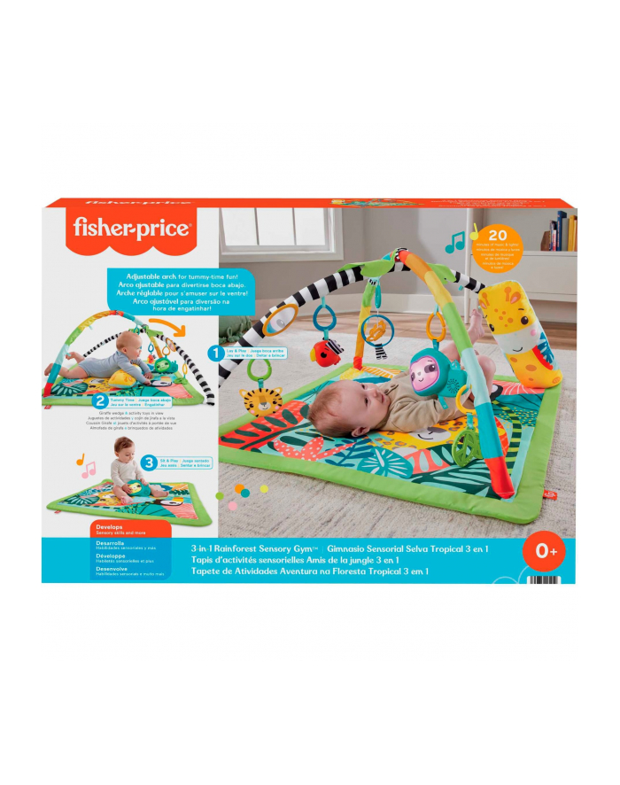 Fisher-Price Mata edukacyjna 3w1 Las tropikalny HJW08 MATTEL