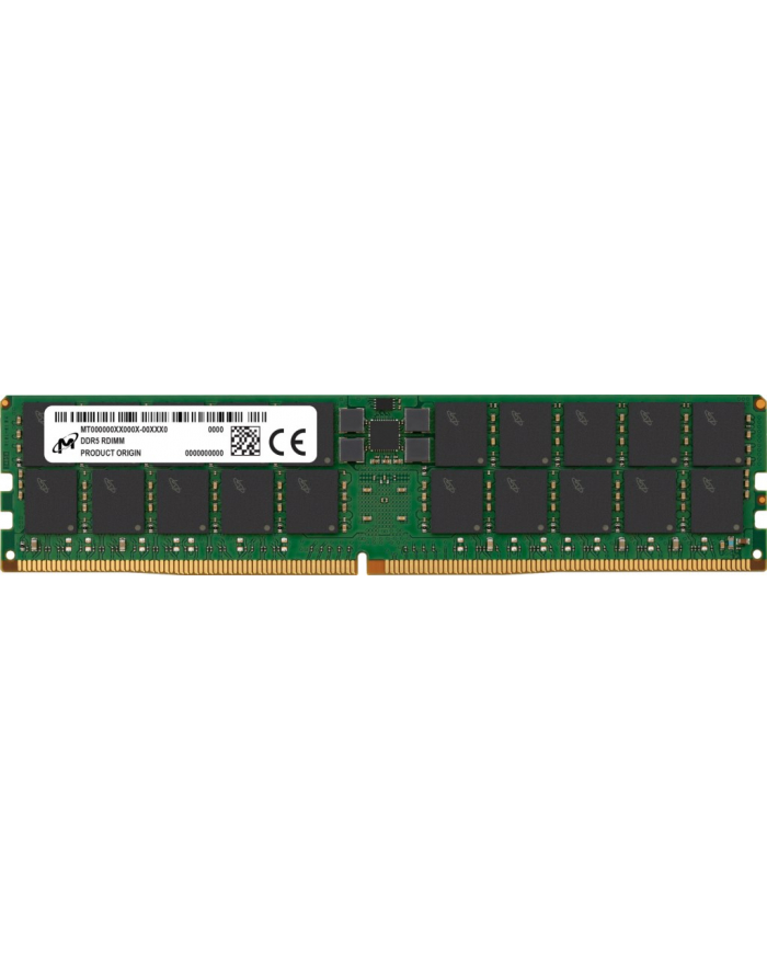 Micron RDIMM 64GB DDR5 2Rx4 4800MHz PC5-38400 ECC REGISTERED MTC40F2046S1RC48BR