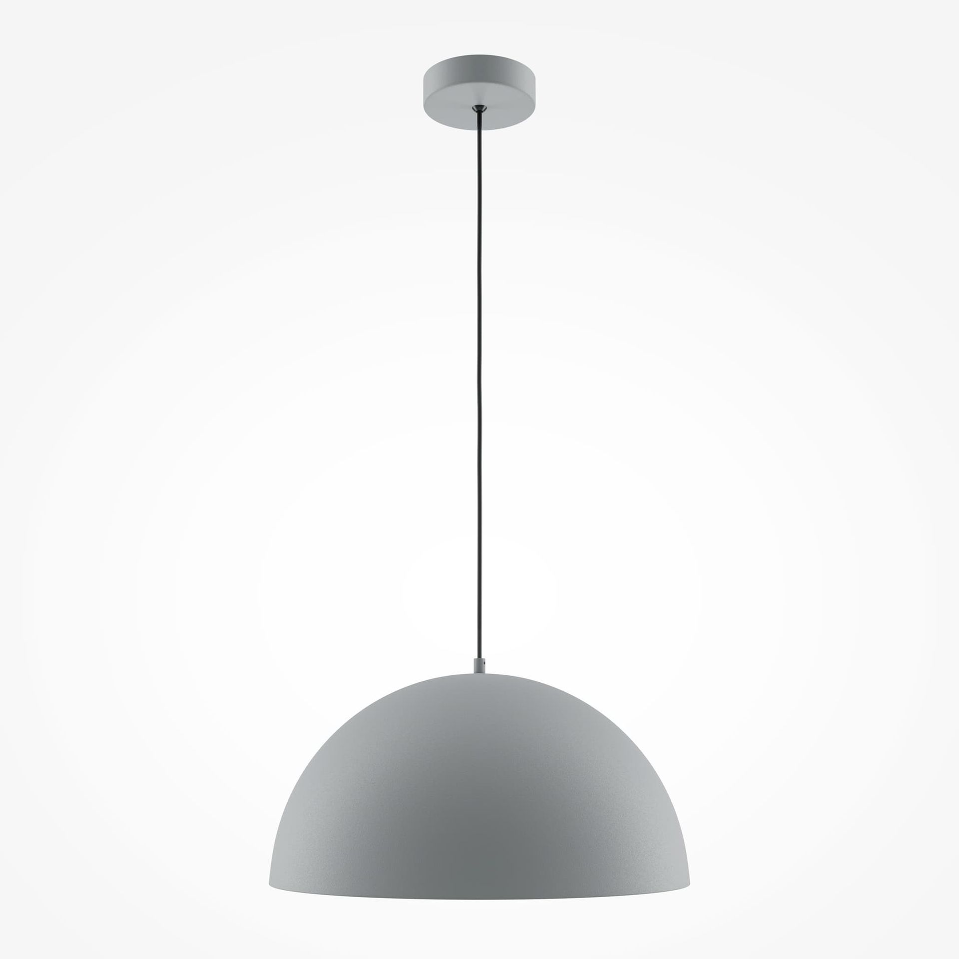 Szara lampa wisząca z kloszem MOD168PL-01GR z serii BASIC COLORS