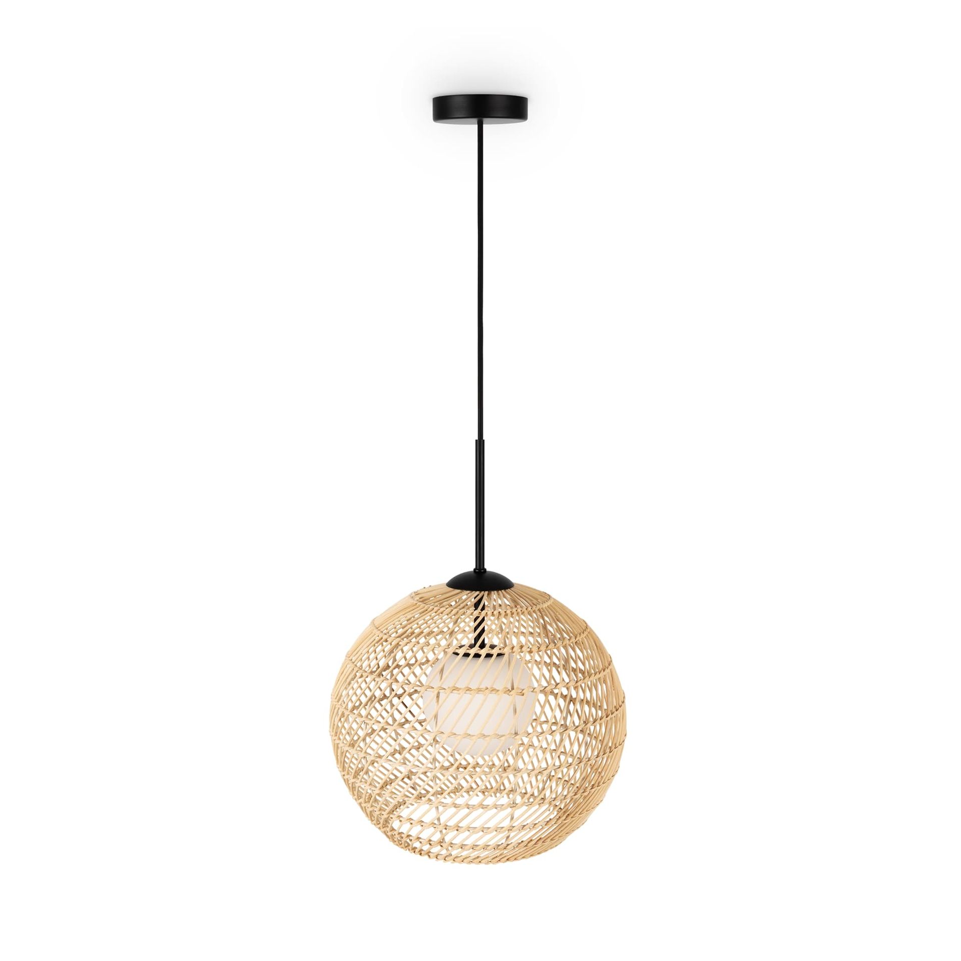 Lampa wisząca w stylu boho, do salonu MOD204PL-01BG1 z serii CANE