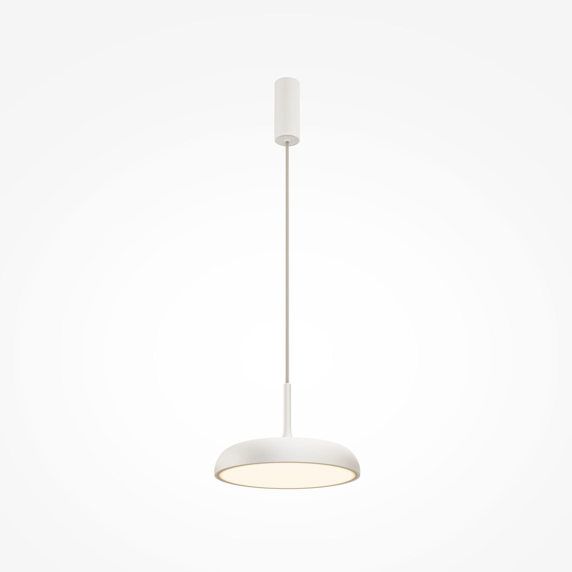 Ledowa lampa wisząca, biała oprawa MOD189PL-L12W3K1 z serii GERHARD