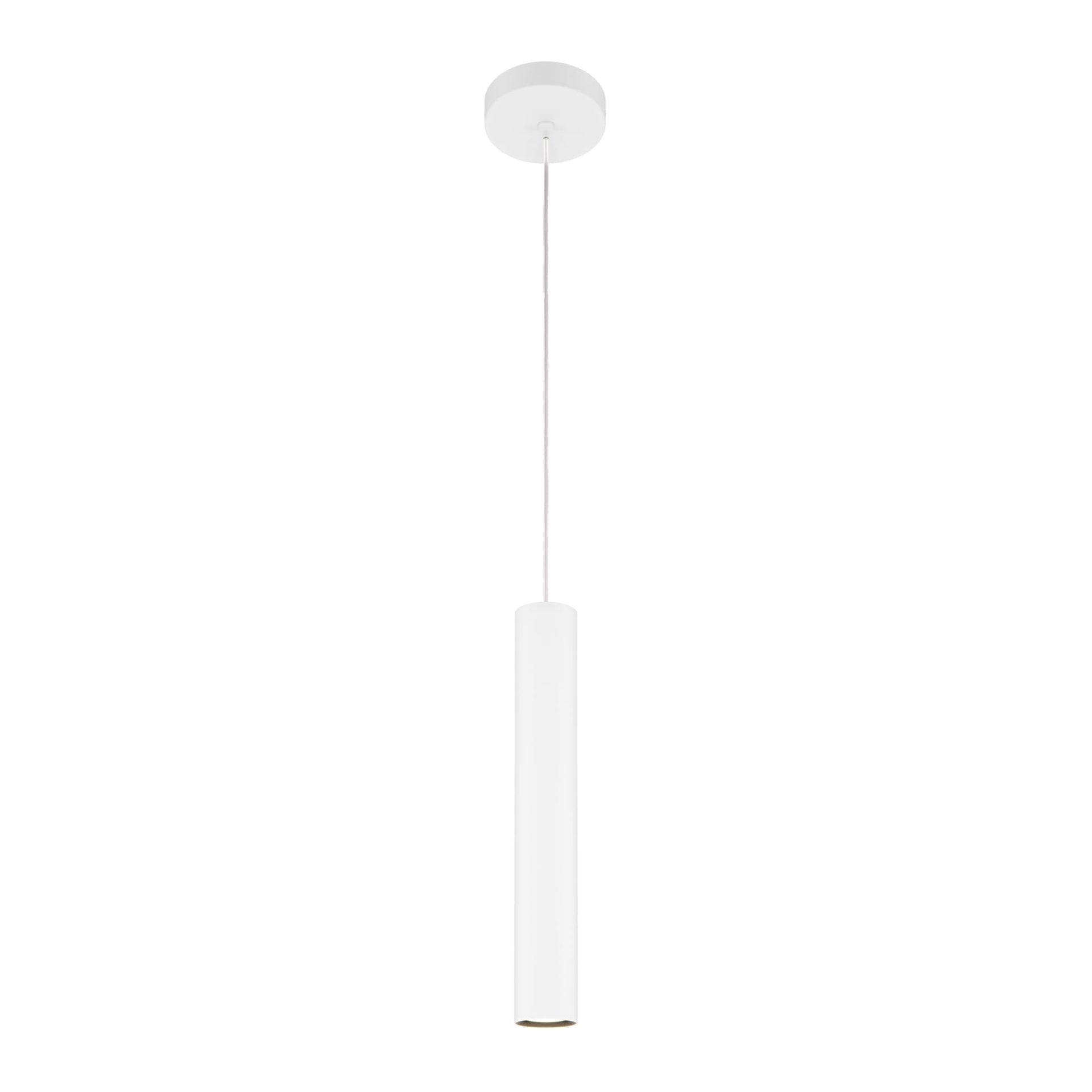Biała tuba, lampa wisząca, nad aneks MOD161PL-01W1 z serii PRO FOCUS
