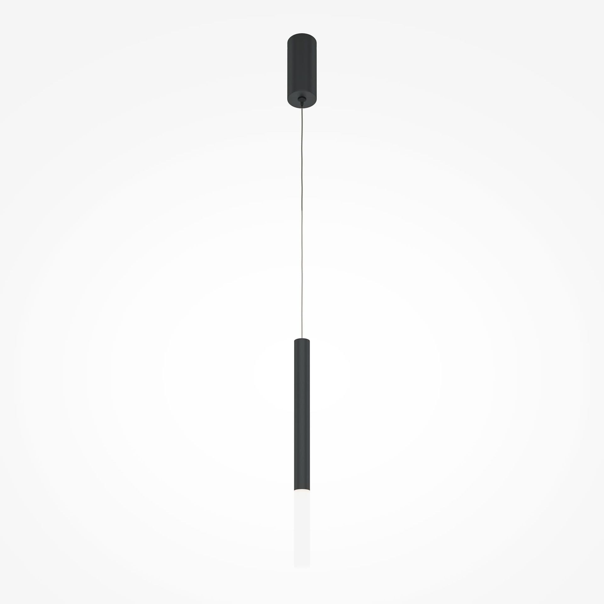 Ledowa lampa wisząca, czarna tuba MOD157PL-L6B4K1 z serii PRO SHADE