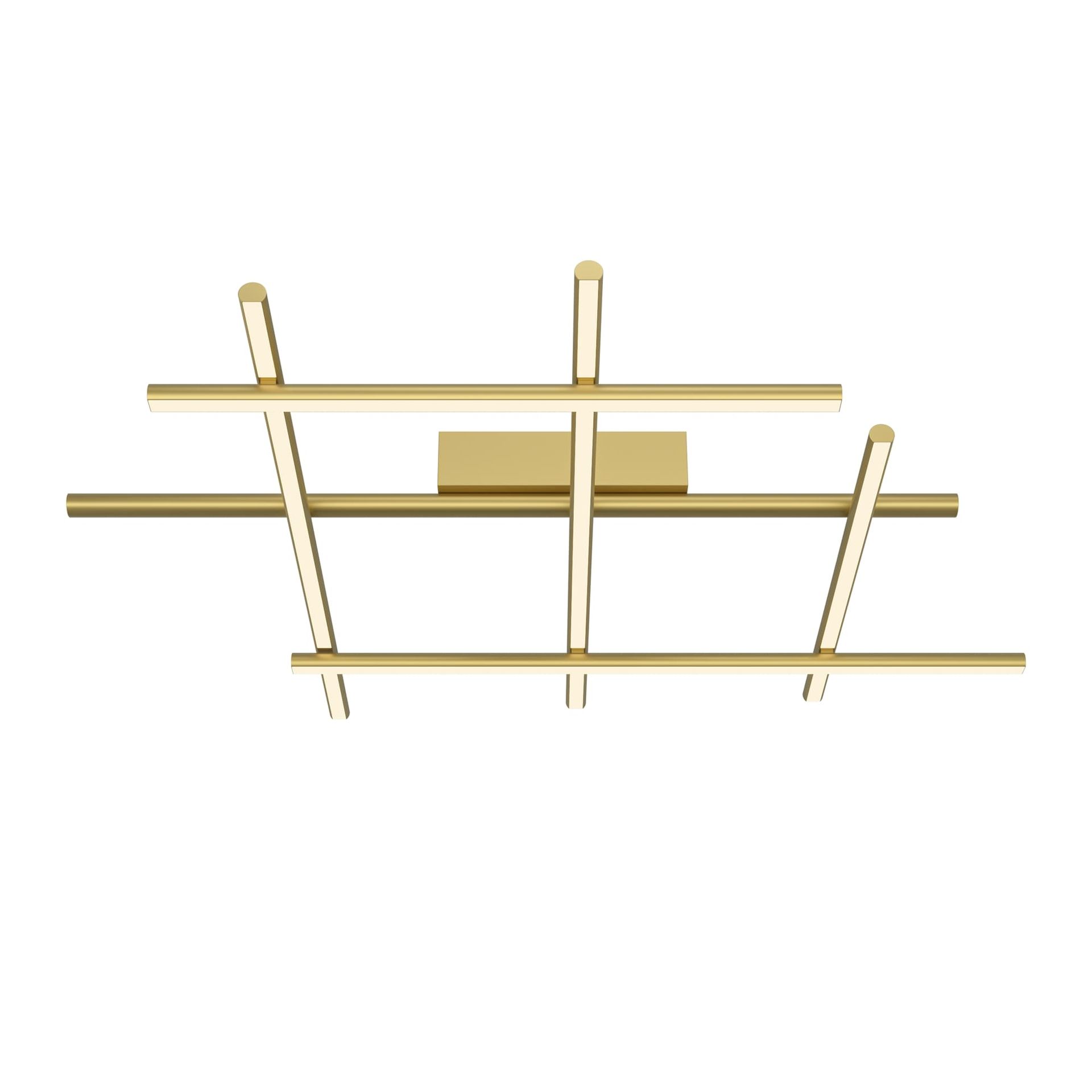 Złota lampa sufitowa, geometryczna MOD278CL-L50G3K z serii RADIANCE