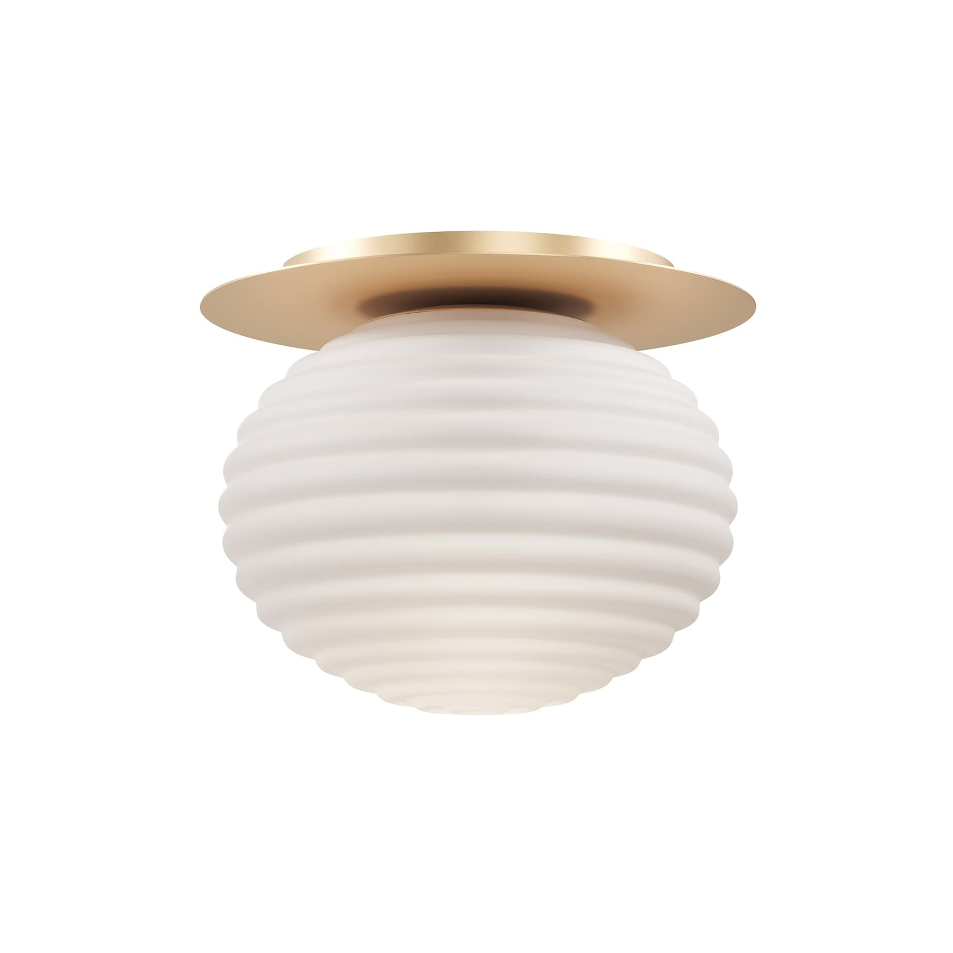 Złoto-biała lampa sufitowa z dużym gwintem MOD268CL-01G z serii REELS